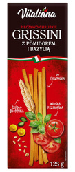 Grissini-Sticks mit Tomate und Basilikum 125 g - Vitaliana