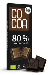 Zartbitterschokolade 80 % bio 40 g - COCOA