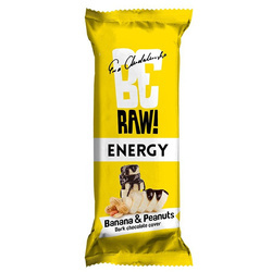Baton banan i orzechy w czekoladzie BeRaw Energy "Banana&Nuts" Purella, 40g