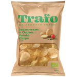 Kartoffelchips mit Sauerrahm-Zwiebel-Geschmack Bio 125 g – Trafo