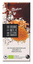 Vollmilchschokolade mit Karamellstückchen und Salz aus Pakistan bio 100 g