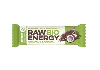 RAW ENERGY BIO Kokosnuss-Kakao glutenfreier Riegel BIO 50 g