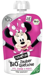 Apfel-Bananen-Pfirsich-Püree BIO 100 g Minnie Mouse